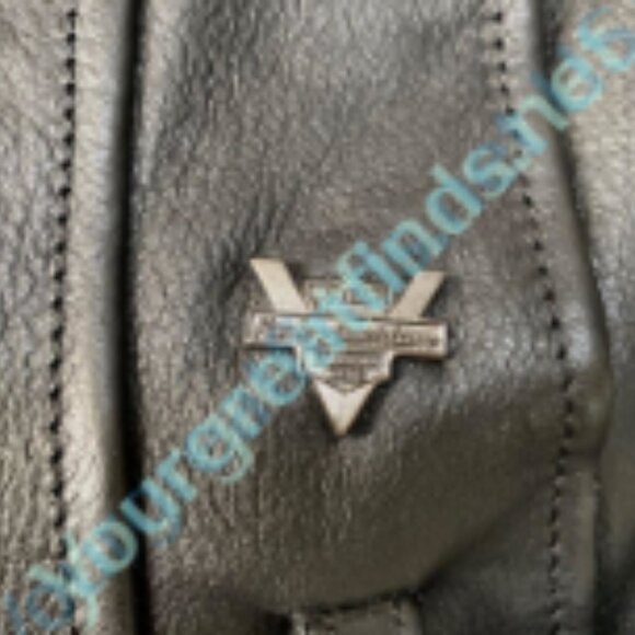 Genuine Harley-Davidson Black Leather Fringed Jacket Womens' Medium - Picture 6 of 10